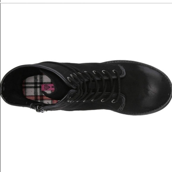 Rock & Candy by Zigi Hurley Faux Suede Ankle Lace-up Boots Black 7 - Picture 5 of 9